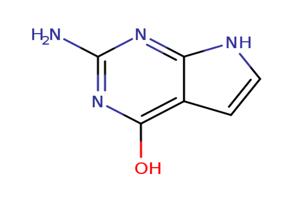2-Amino-4-hydroxypyrrolo[2,3-d]pyrimidine