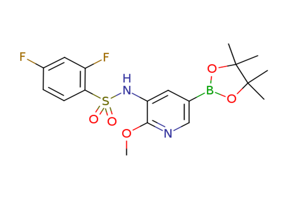 N-(2-methoxy-5-(4,4,5,5-tetramethyl-1,3,2-dioxaborolan-2-yl)pyridin-3-yl)-2,4-difluorobenzenesulfonamide