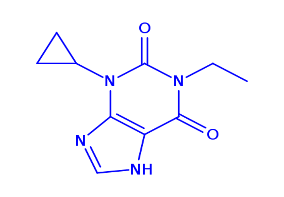 3-cyclopropyl-1-ethyl-3,7-dihydro-1H-purine-2,6-dione