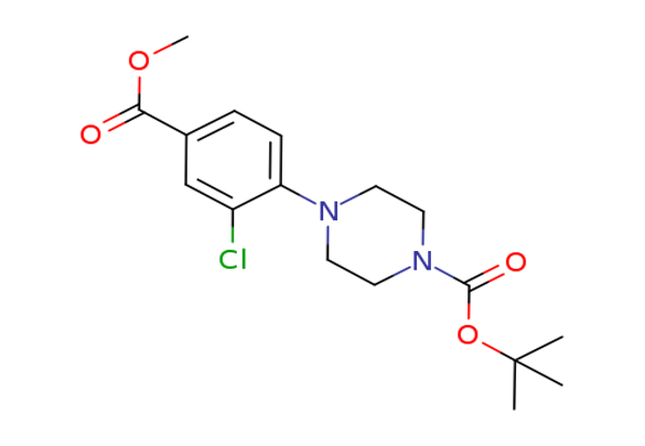 Methyl 4-(4-Boc-1-piperazinyl)-3-chlorobenzoate