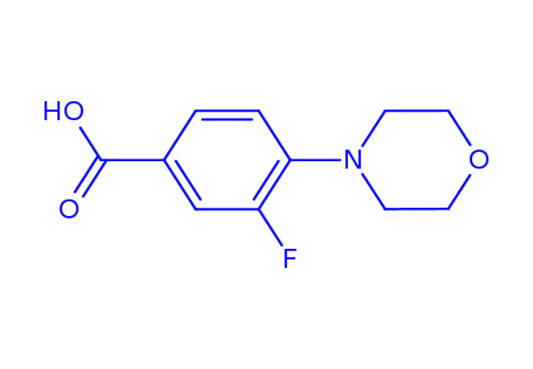 3-Fluoro-4-morpholinobenzoic Acid