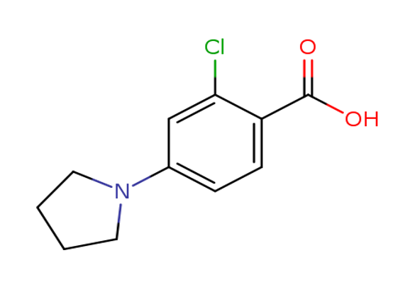 2-Chloro-4-pyrrolidinobenzoic Acid