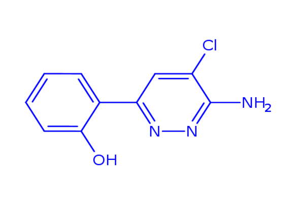 2-(6-amino-5-chloropyridazin-3-yl)phenol