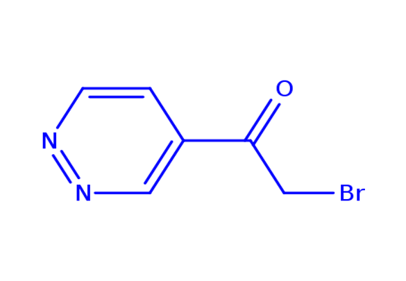 2-bromo-1-pyridazin-4-ylethanone