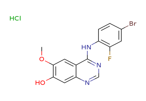 4-((4-Bromo-2-fluorophenyl)amino)-6-methoxyquinazolin-7-ol hydrochloride