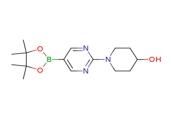 1-[5-(Tetramethyl-1,3,2-dioxaborolan-2-yl)pyrimidin-2-yl]piperidin-4-ol
