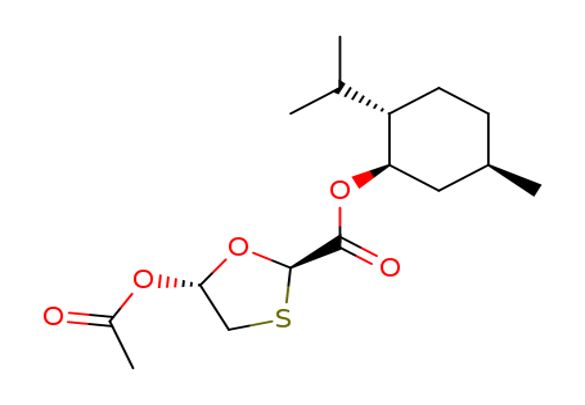(2R,5R)-(1R,2S,5R)-2-isopropyl-5-methylcyclohexyl 5-acetoxy-1,3-oxathiolane-2-carboxylate
