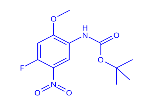 tert-butyl 4-fluoro-2-methoxy-5-nitrophenylcarbamate