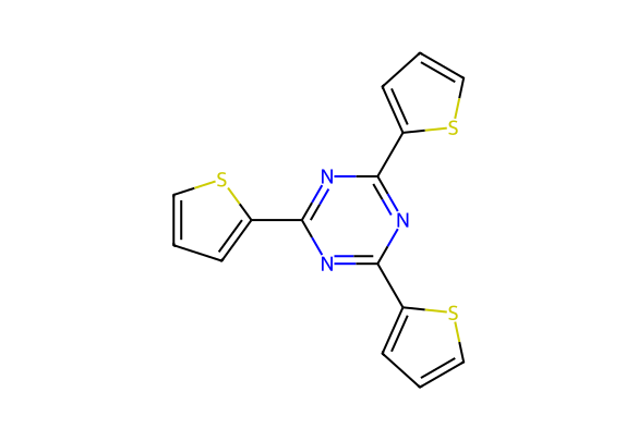 Structure image for 2,4,6-Tri(thiophen-2-yl)-1,3,5-triazine